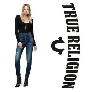 True Religion Caia Ultra High Rise Dart Jeans